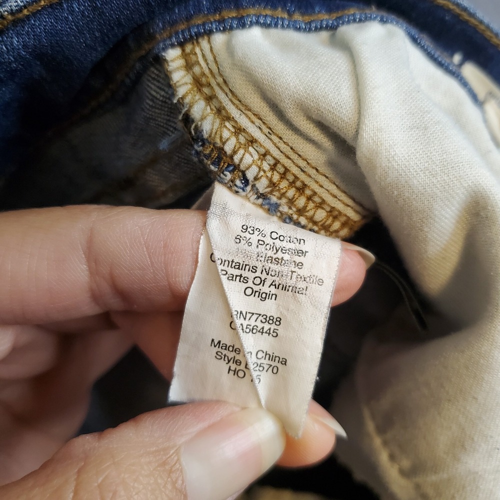 Madewell Skinny Skinny Jeans Women's Size 27 Mid Rise Blue, Light Wash Knee‎ - Picture 6 of 11